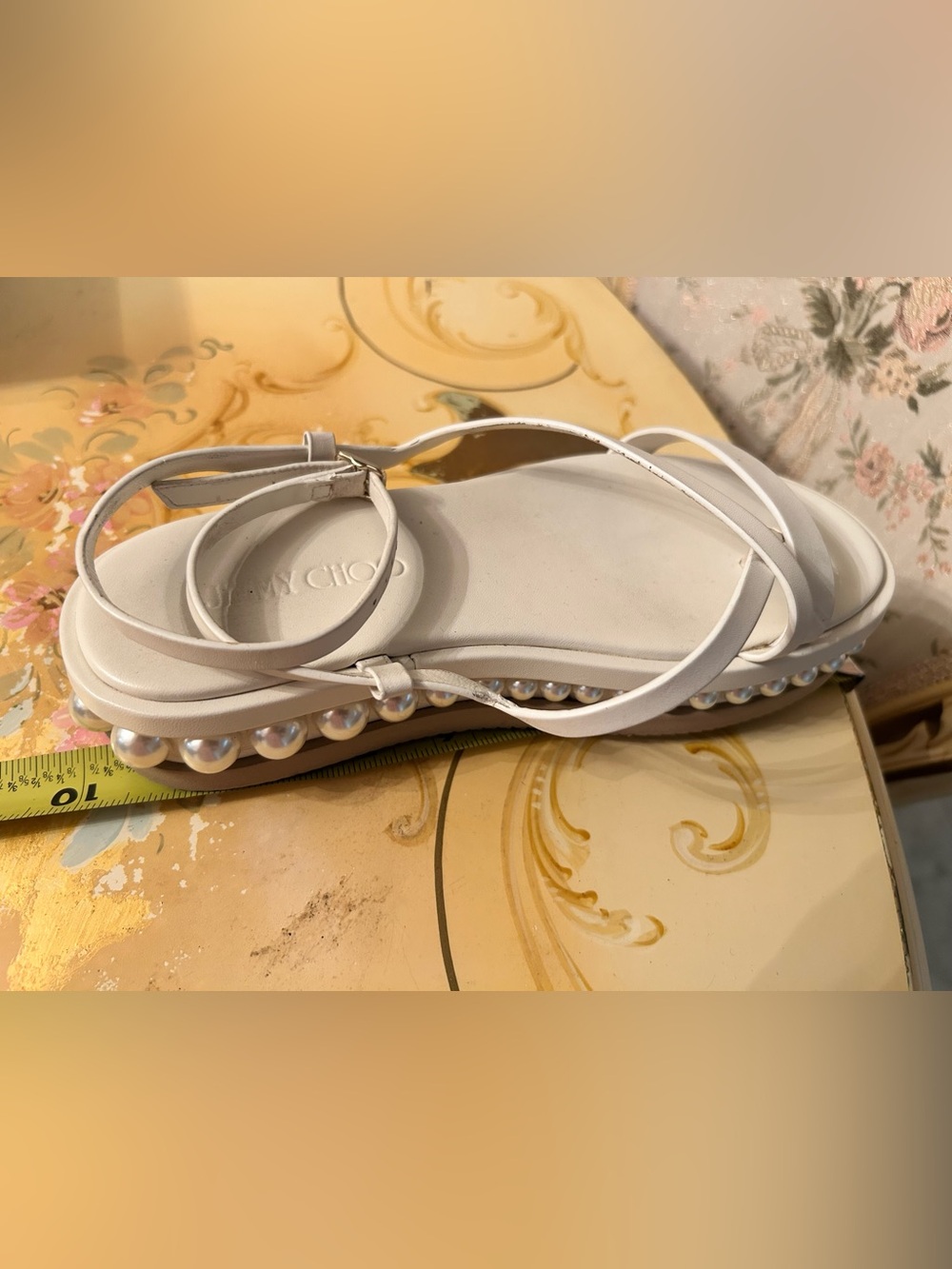 Jimmy Choo Pearl Accent Sandals Authentic - Picture 10 of 10